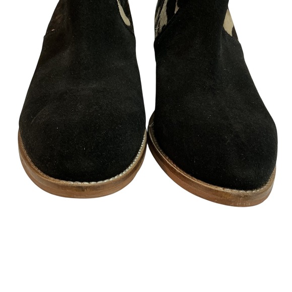 Shyanne Women's 6.5 Bess Cow Print Western Ankle Boots Suede Cowgirl‎ Rodeo - Picture 9 of 11